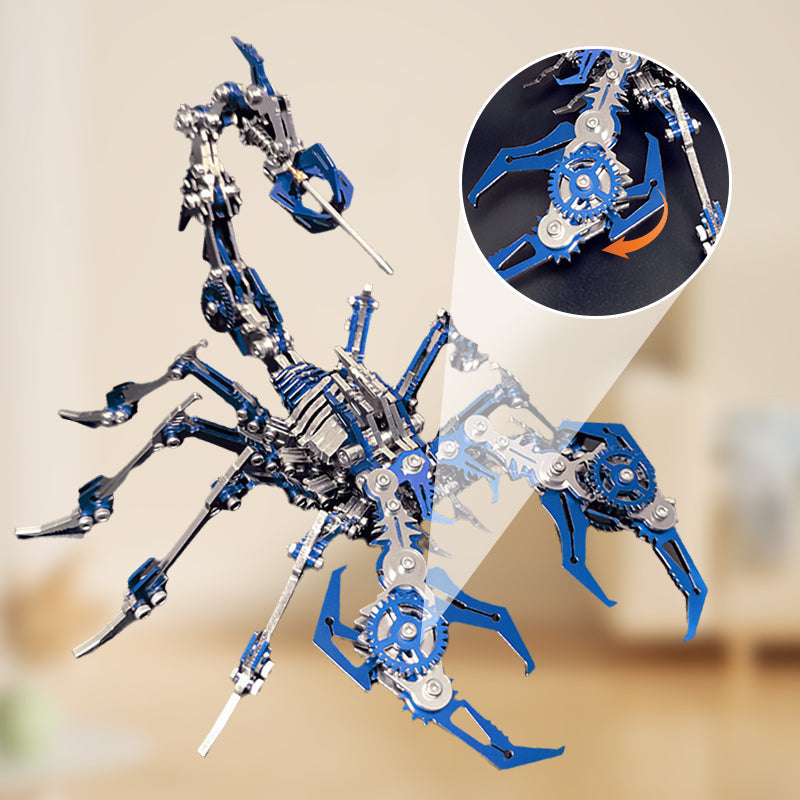 📢📢48 % Rabatt !!!✨3D-Metallpuzzle-Bausatz „Skorpion“ – Mechanisches Modell zum Zusammenbauen
