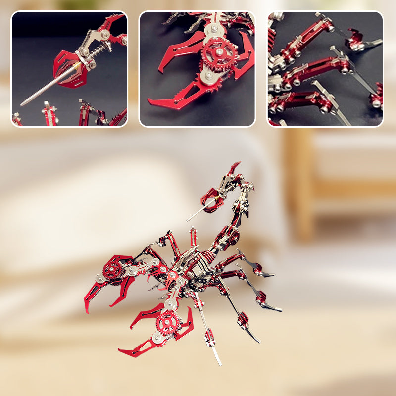 📢📢48 % Rabatt !!!✨3D-Metallpuzzle-Bausatz „Skorpion“ – Mechanisches Modell zum Zusammenbauen