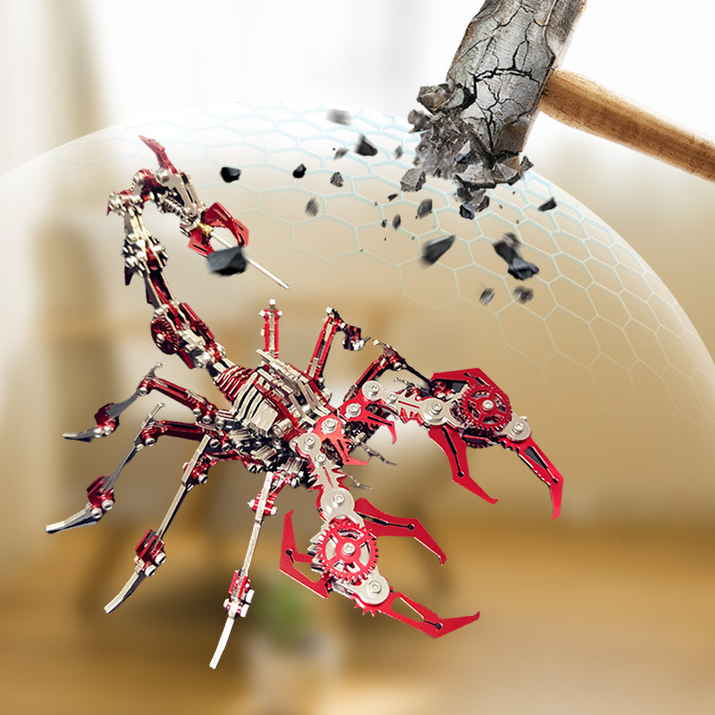 📢📢48 % Rabatt !!!✨3D-Metallpuzzle-Bausatz „Skorpion“ – Mechanisches Modell zum Zusammenbauen
