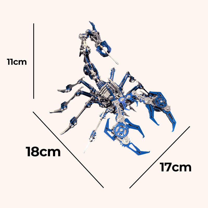 📢📢48 % Rabatt !!!✨3D-Metallpuzzle-Bausatz „Skorpion“ – Mechanisches Modell zum Zusammenbauen