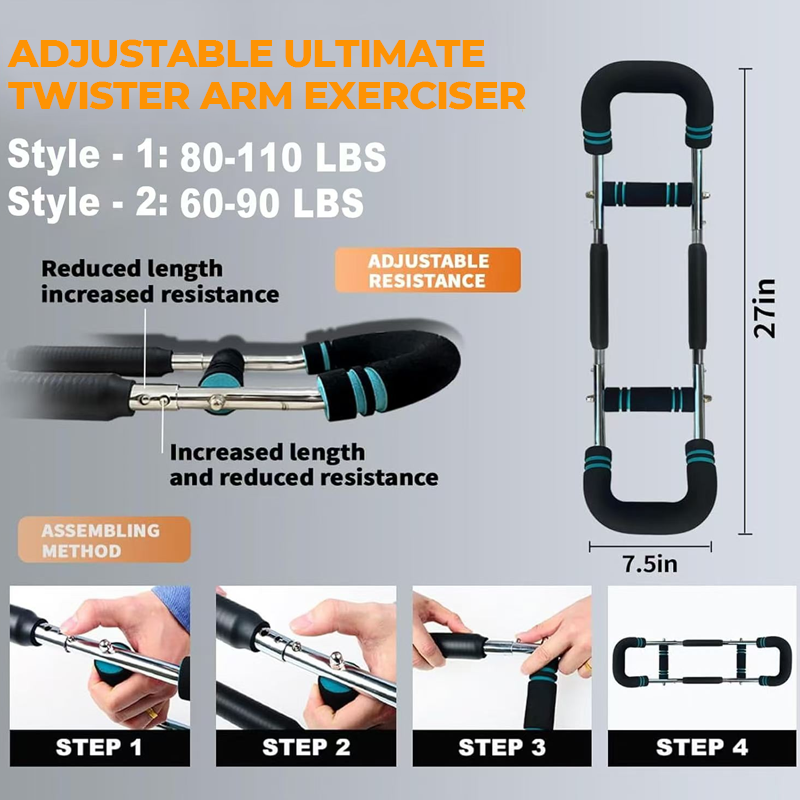 📢📢50 % RABATT! Verstellbare Hantelstange 60–110 lbs – Tragbarer Arm- und Brusttrainer, das ultimative Fitnessgerät für zu Hause! ✨🔥