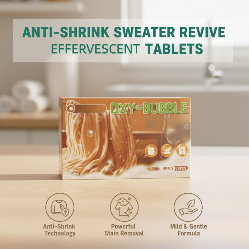 📢📢50 % Rabatt!! ⏰ Anti-Schrumpf Pullover-Tabletten – Schützt die Form, Macht Weich & Farbschonend 🧺