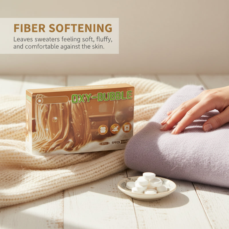📢📢50 % Rabatt!! ⏰ Anti-Schrumpf Pullover-Tabletten – Schützt die Form, Macht Weich & Farbschonend 🧺