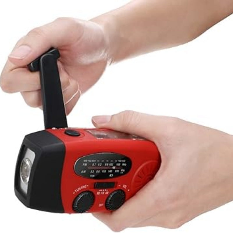📻 54% RABATT! ☀️ Notfallradio – Solar & Kurbelbetrieb, USB-Ladung, Wetteralarm & Robust für Outdoor/Krise 🔋