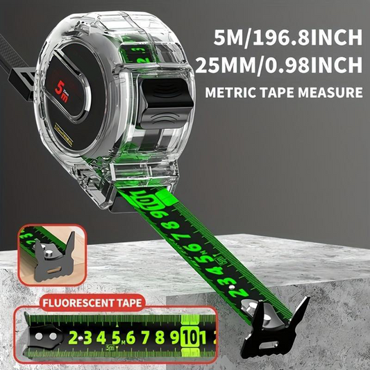 📢📢50 %  RABATT !! ⏰Hochpräzises fluoreszierendes Maßband