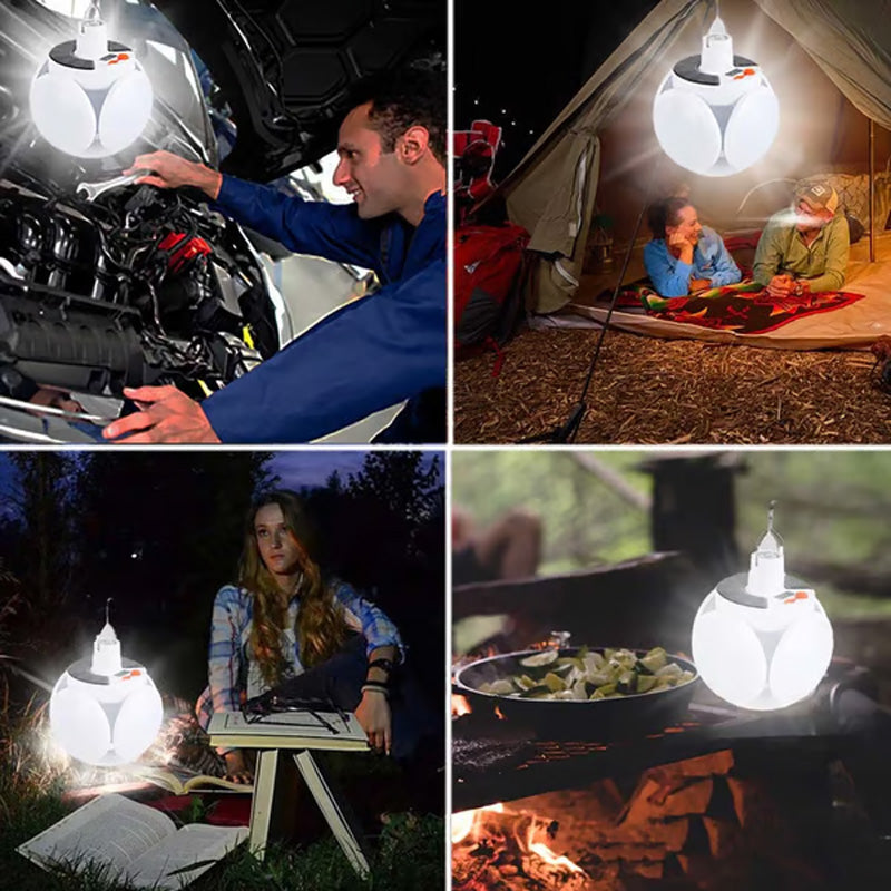 📢📢Kaufe 2 und erhalte 1 gratis⏰Solar-LED-Lampe – aufladbar, tragbar für Outdoor, Camping & Notfallbeleuchtung 🌞💡