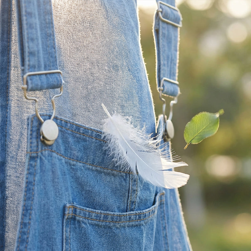 👖 LIMITED-TIME 50% RABATT! ✨ Ärmellose Jeans-Latzhose – Weit, Leicht, Vielseitig ✨
