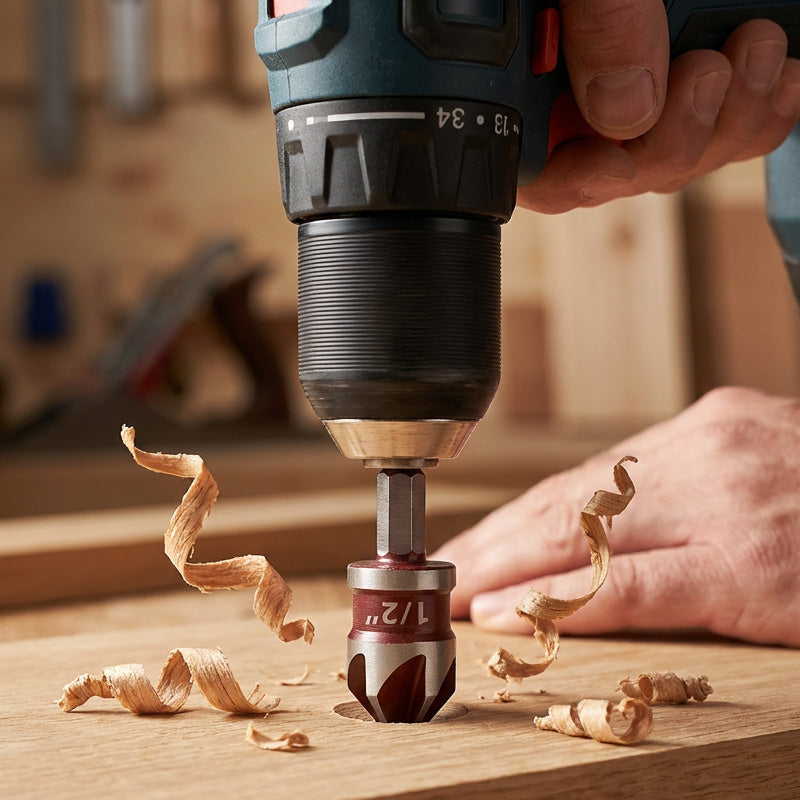 🔩 KAUFE 2, ERHALTE 1 GRATIS! ⚙️ Senkbohrer-Set aus Hochkarbonstahl – Präzise Bohrungen für Holz/Metall, Langlebig & Schnellspannend 🛠️