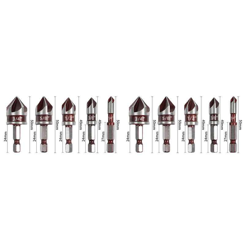 🔩 KAUFE 2, ERHALTE 1 GRATIS! ⚙️ Senkbohrer-Set aus Hochkarbonstahl – Präzise Bohrungen für Holz/Metall, Langlebig & Schnellspannend 🛠️