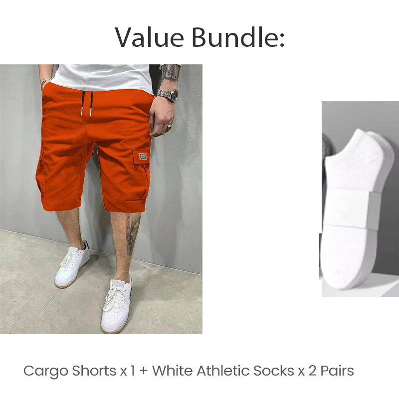 🩳 50% RABATT! ⏰ Leichte Cargoshorts – Atmungsaktives Material & knielang – Sichere Taschen für Handy und Schlüssel – bequem den ganzen Tag, ideal für Sommer und Reisen ☀️✅