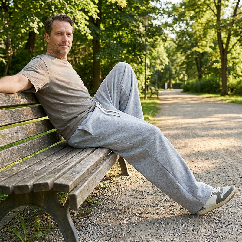📢📢60 % Rabatt!! ⏰Herren-Freizeithose mit Kordelzug in lockerer Passform
