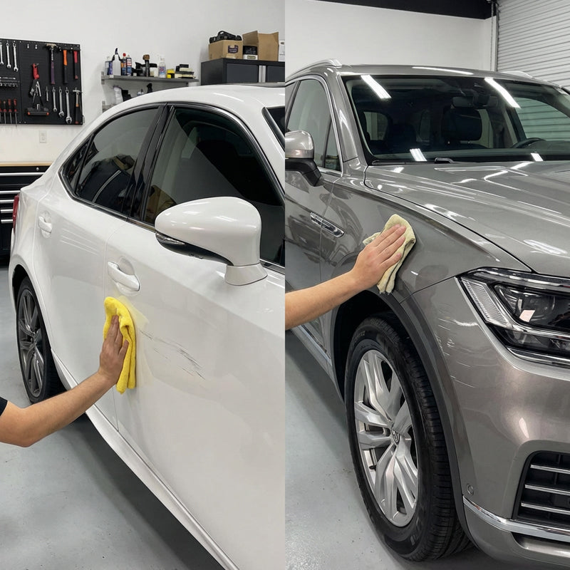 🚗 KÖP 2 FÅ 1 GRATIS! ✨ Universeller Auto-Kratzerentferner-Wachs – Entfernt Kratzer, Stellt Glanz Wieder Her & Einfache Anwendung 💧