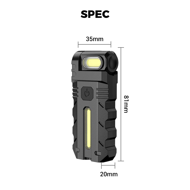 🔦 50% RABATT! 🧲 Mini LED Taschenlampe – Starke Leuchtkraft – Magnetischer Sockel, Seitenscheinwerfer & Ideal für Outdoor/Notfälle ⚡