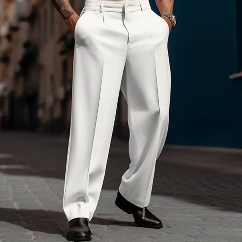 👖 56% RABATT! 💎 Lässige Herrenhose mit Bundfalte & Weitem Bein – Atmungsaktiv, Vielseitig & Funktionale Taschen 🌿