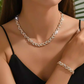 💎 60% RABATT! 💎 Verstellbares Halsketten- & Armband-Set im Blatt-Design mit Strass – Eleganz aus der Natur, Funkelglanz für jeden Anlass ✨🌿