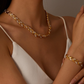 💎 60% RABATT! 💎 Verstellbares Halsketten- & Armband-Set im Blatt-Design mit Strass – Eleganz aus der Natur, Funkelglanz für jeden Anlass ✨🌿
