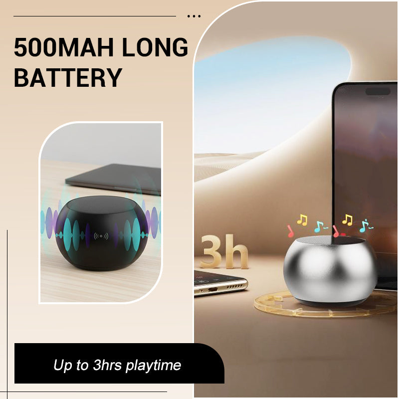 💎 50% RABATT! 💎 Bluetooth-Mini-Lautsprecher mit Bass – 360° Surround-Sound, TWS-Funktion & 500-mAh-Akku 🎵🔊