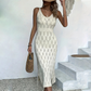 📢📢51% RABATT! ⏰2026 Neu eingetroffen Elegantes Kleid mit V-Ausschnitt & Pointelle-Strickmuster ✨