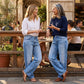 Effortless Chic Relaxed Fit Wide-Leg Jeans
