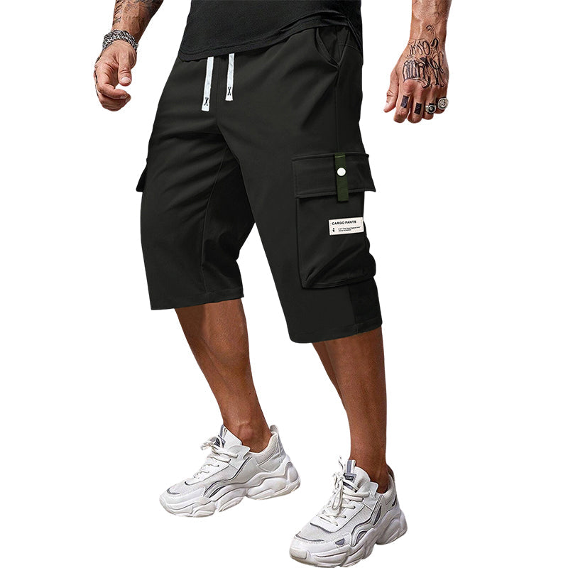 ✨🔥Lässige 3/4-Cargo-Hose für Herren mit Kordelzug🩳