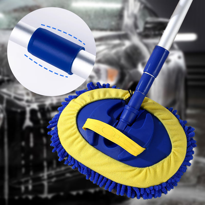 🔥SALE 50% GÜNSTIGER🔥 Robuster Autowaschmopp mit Teleskopstiel aus Aluminium