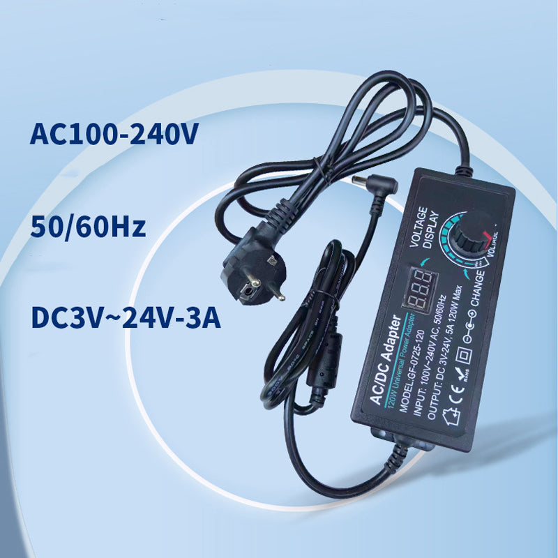 Einstellbares 3V–24V 3A Universal-AC/DC-Netzteil