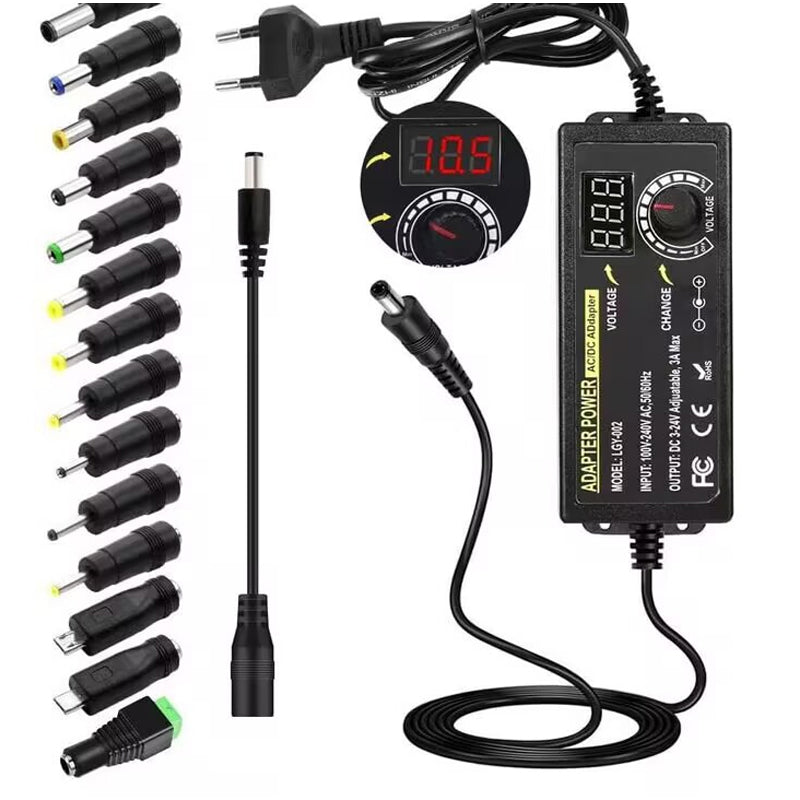 Einstellbares 3V–24V 3A Universal-AC/DC-Netzteil