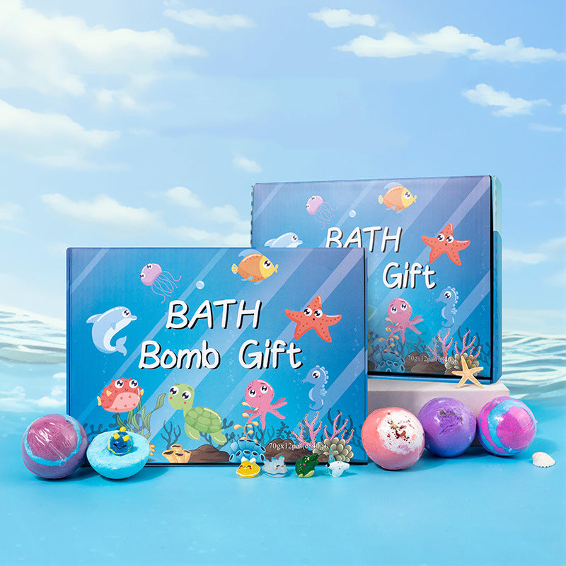 ⏳Limitiertes 50 % Rabatt⏰12-teiliges Badebomben-Geschenkset für Kinder🛁🫧