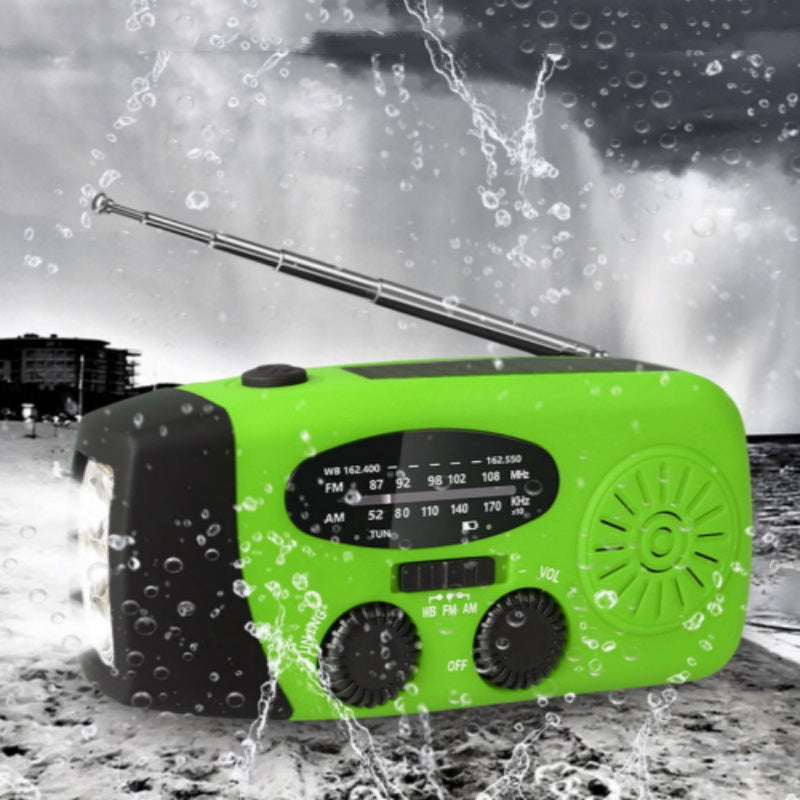 💎 50% RABATT! 💎 Multifunktionales Notfallradio mit Solarbetrieb – Handkurbel, LED-Taschenlampe, NOAA-Wetterempfang & Powerbank für Smartphones 🌞📻