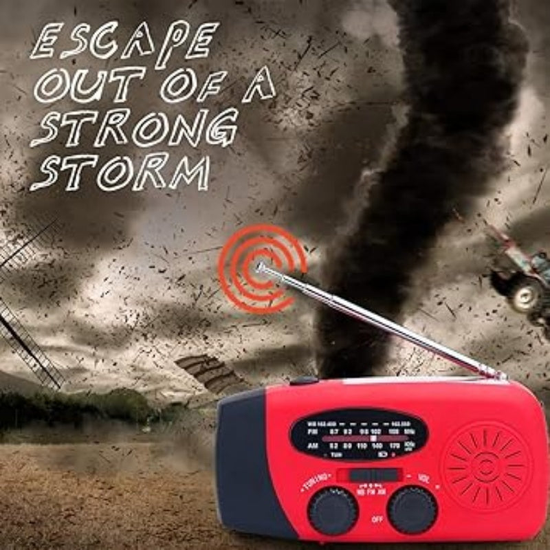 💎 50% RABATT! 💎 Multifunktionales Notfallradio mit Solarbetrieb – Handkurbel, LED-Taschenlampe, NOAA-Wetterempfang & Powerbank für Smartphones 🌞📻
