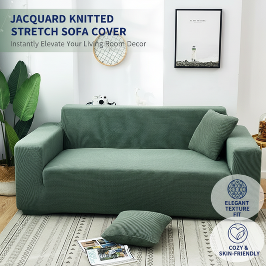 🔈🔈NEU EINGETROFFEN 2026 – 50 % RABATT🛋️Jacquard-Stretch-Sofabezug aus Strick