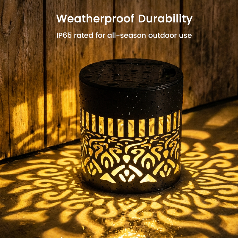 💎 50% RABATT! 💎 Solar-Mandalaleuchte für Garten & Terrasse – 2-in-1 Boden- & Wandleuchte mit Vintage-Projektion, IP65 & Rostfrei 🌿🌙