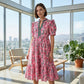 👗 57% RABATT! 🌸 Damen Maxikleid mit Blumendruck & Puffärmeln – Romantischer Stil, Fließender Stoff & Perfekt für den Sommer ☀️