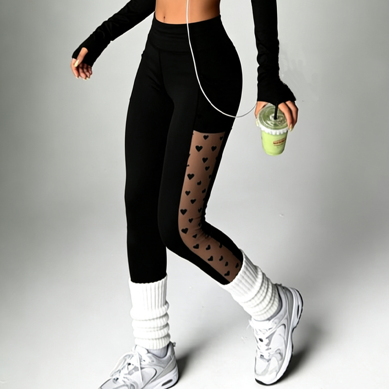 🩲 50% RABATT! 🧘 Damen-Mesh-High-Waist-Yogahose mit Taschen – Atmungsaktive Mesh-Panels, Bleibt Kühl & Perfekt für Intensive Workouts 🌸