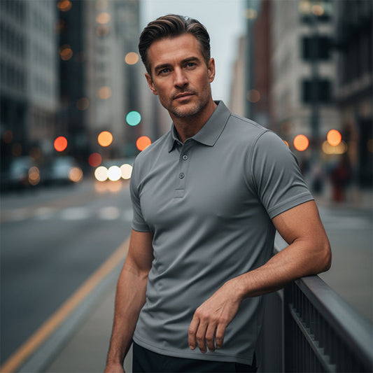 💎 -50% AUF DAS HERREN POLO-SHIRT! 💎 Schnell Trocknend, Knitterfrei & Athletische Passform für Business & Freizeit