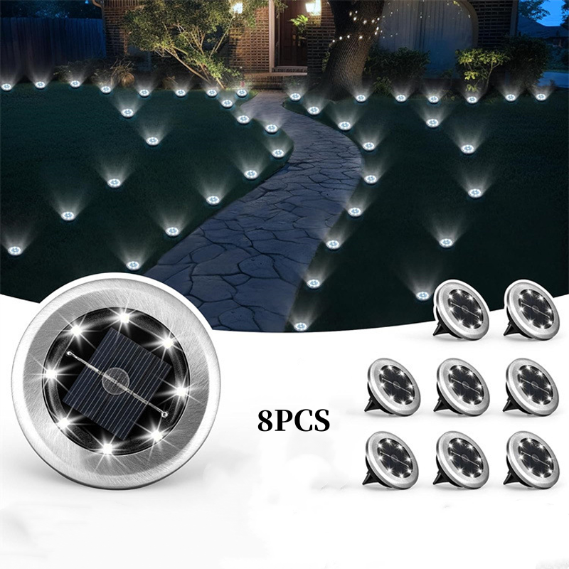 💎 -50% SOLAR-BODENLEUCHTEN (2-14 STÜCK)! 💎 Wasserdicht, Auto-Sensor & 10h Leuchtdauer für Garten & Wege