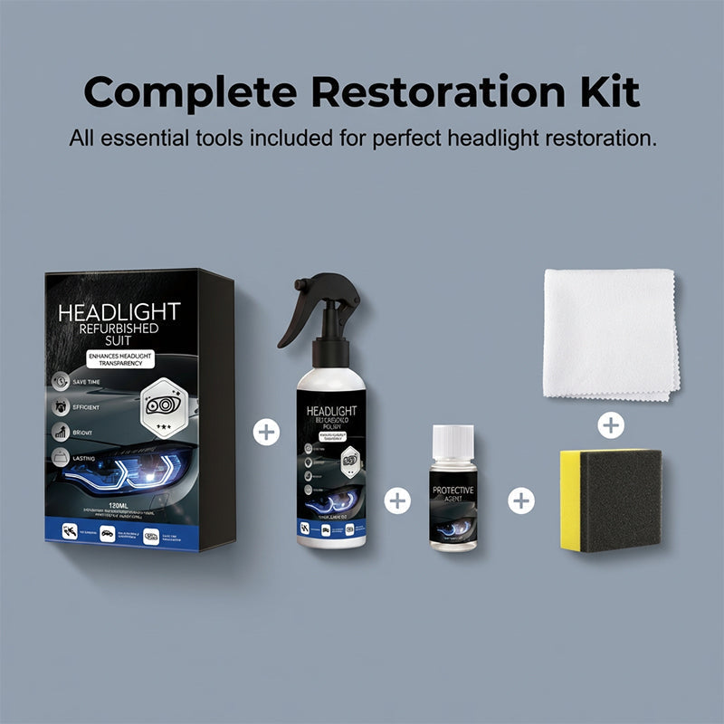 💎 KAUF 2, ERHALTE 1 GRATIS! 💎 Professionelles Scheinwerfer-Set: Beseitigt Gelbstich, Stellt Klarheit Her & Einfache Anwendung ✨