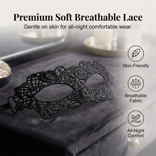 Spitzen-Maskenballmaske für elegante Partynächte