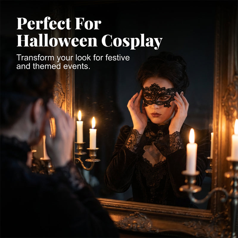 Spitzen-Maskenballmaske für elegante Partynächte
