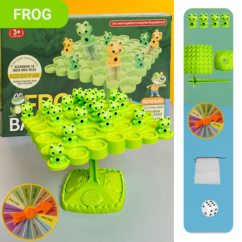 💎 -50% AUF DAS BALANCE-LAUBFROSCH-SPIEL! 💎 50 Frösche, Spannende Wettbewerbe & Fördert Feinmotorik für Kinder ab 3 Jahren 🐸🎲