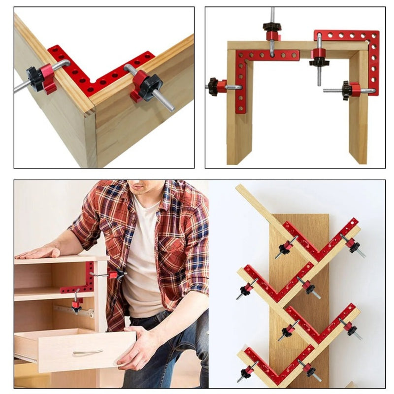 🔧⏰ 50% RABATT! 90° Positionierwinkel & Rechtwinkel-Klemmen Set aus Alu – Für perfekte Holzarbeiten & Montagen 🛠️