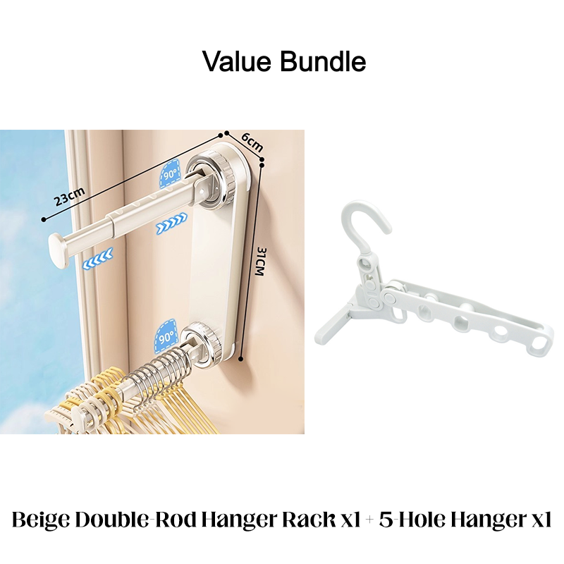 🛠️ Klappbarer teleskopischer Saugnapf-Wäscheständer – Platzsparend, stabil & einfach zu montieren – Ideal für kleine Wohnungen, Bad & Balkon ✨