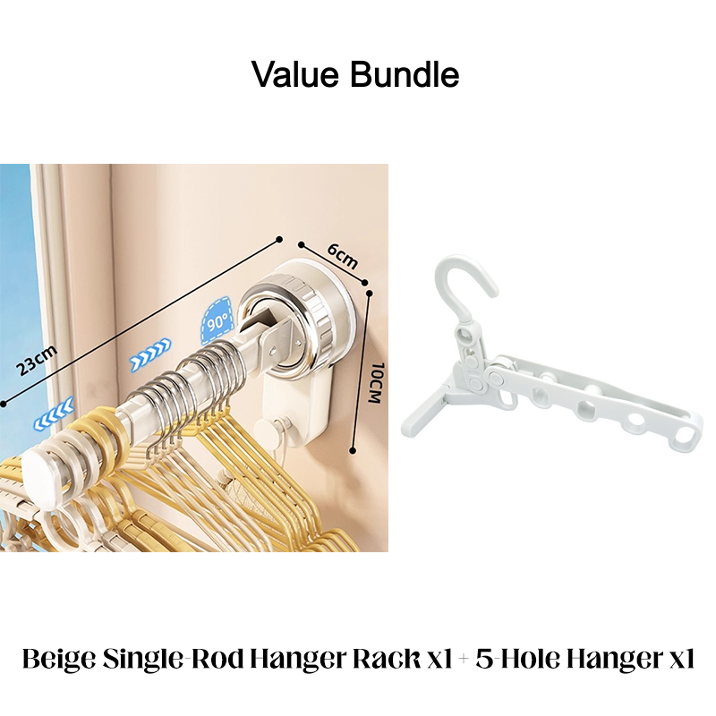 🛠️ Klappbarer teleskopischer Saugnapf-Wäscheständer – Platzsparend, stabil & einfach zu montieren – Ideal für kleine Wohnungen, Bad & Balkon ✨