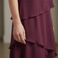Elegantes Kleid mit Lagenlook und Flatterärmeln