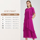 Elegantes Kleid mit Lagenlook und Flatterärmeln