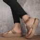 📢📢50 % Rabatt!! ⏰Sandalen mit Plateau-Absatz und Zehensteg für Damen