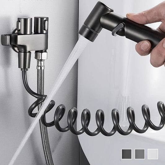 🧼 1-Eingang-2-Ausgang Dual-Steuerventil & Bidet-Sprayer-Set 💧
