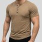 👕 JETZT 50 % RABATT! 🔥 Herren Kurzarm-Henley-T-Shirt – Klassischer Stil, weicher Stoff & perfekt für den täglichen Gebrauch 🏠