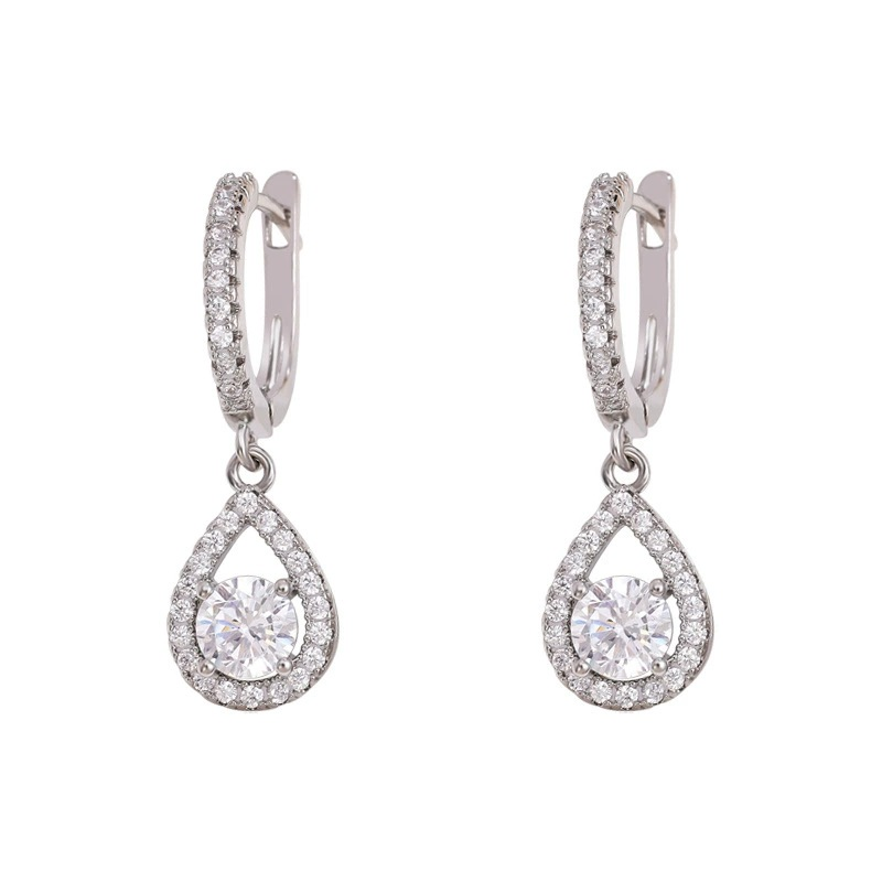 🔥Solange der Vorrat reicht 50 % Rabatt!🎉Elegant Teardrop Dangle Hoop Earrings