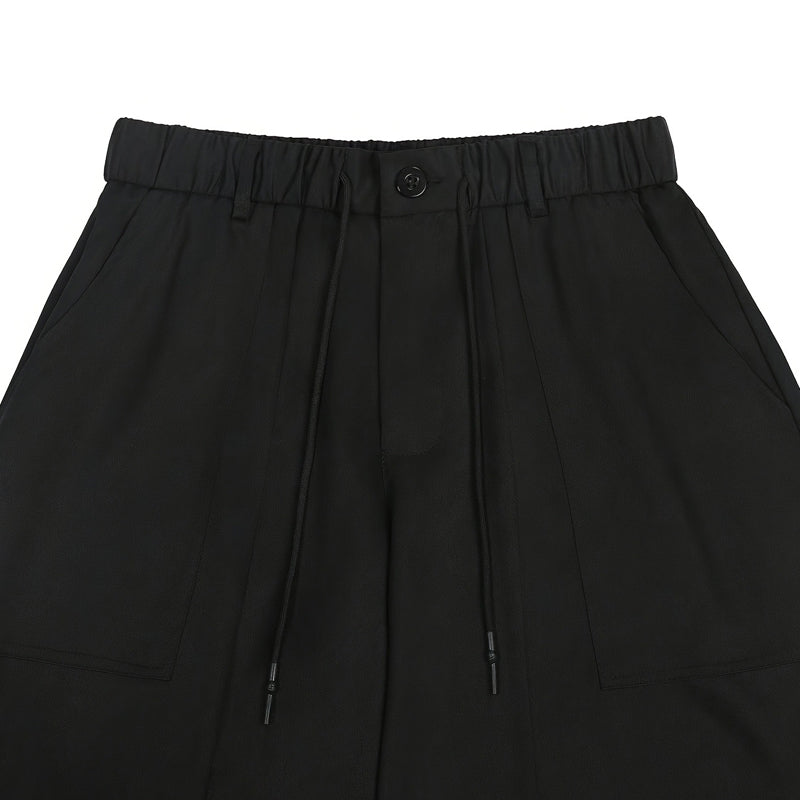 👖 LIMITIERT: 50% RABATT! 🔥 Herren-Caprihose in Übergrößen – Weites Bein, Elastischer Bund mit Kordelzug, Strapazierfähiges Polyester 🔥